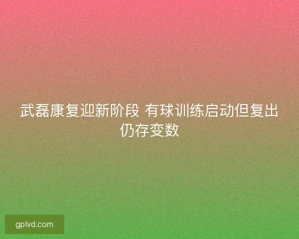 武磊康复迎新阶段 有球训练启动但复出仍存变数